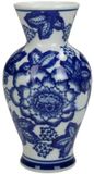 Merkloos Kersten Vaas aardewerk blue 16x9x9cm