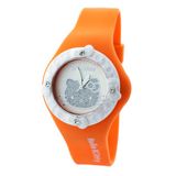Hello Kitty Horloge Dames HK7158LS-02 Oranje Kunststof Analoog Quartz