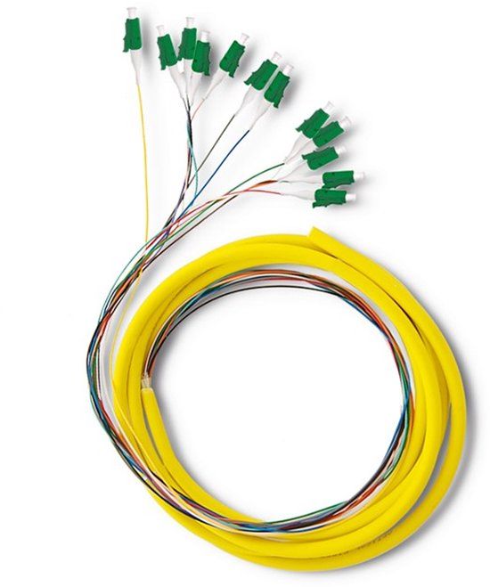 Qoltec Serie - Singlemode Pigtail - LC/APC Connector - 2m