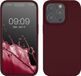 kwmobile telefoonhoesje geschikt voor Apple iPhone 14 Pro - Hoesje met siliconen coating - Smartphone case in bordeaux-violet