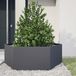 vidaXL Plantenbak Zeshoek Staal Antracietkleurig 138x120x45 cm