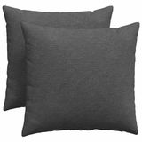 vidaXL - Zitkussens - 2 stuks - Donkergrijs - 50 x 50 cm - Corduroy stof