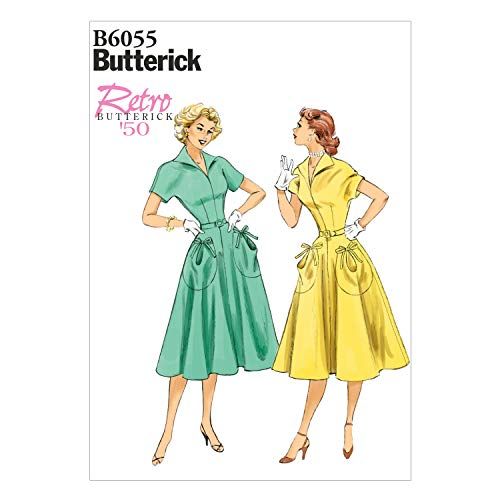 Butterick Pattern Linen, White, E5 (14-16-18-20-22)