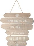 ATMOSPHERA CREATEUR D'INTERIEUR Atmosphera Houten Wanddecoratie Wind 28 x 38 cm