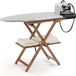 Arredamenti Italia Astir Ciliegio - Houten Strijkplank met Stoomunithouder - 135 x 45 cm - Groot Formaat