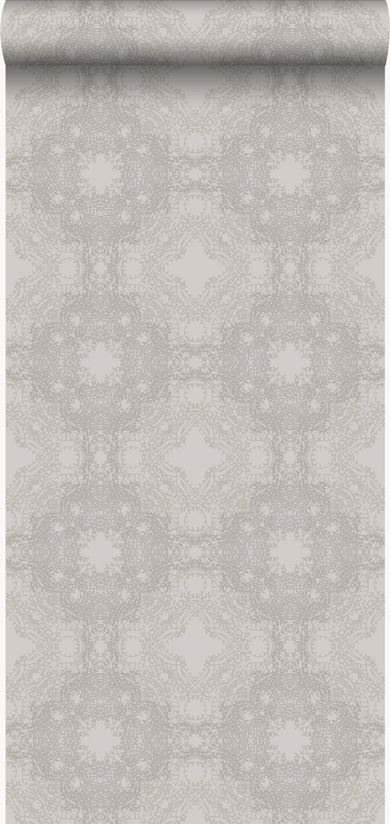 Origin Wallcoverings behang grafische vorm taupe - 346220 - 53 cm x 10,05 m