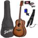 Fazley W55-COL-BR-3/4 pack débutant guitare folk ColourTune