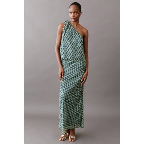 MANGO TEEN maxi rok donkergroen