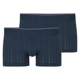 CALIDA Boxershorts Pure & Style 2P Set van 2 - Donkerblauw - Gestreept - Katoen/Elastaan - Maat M