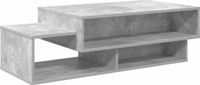 vidaXL Salontafel Beton Grijs 105 x 50 x 32,5 cm Bewerkt Hout