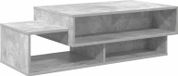 vidaXL Salontafel Beton Grijs 105 x 50 x 32,5 cm Bewerkt Hout