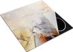 Chefcare Inductie Beschermer Abstracte Kunst - Zwart Grijs Goud - 78x78 cm