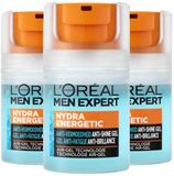 L'Oréal Men Expert Hydra Energetic Quenching Gel Matte Refreshing - 3 x 50 ml