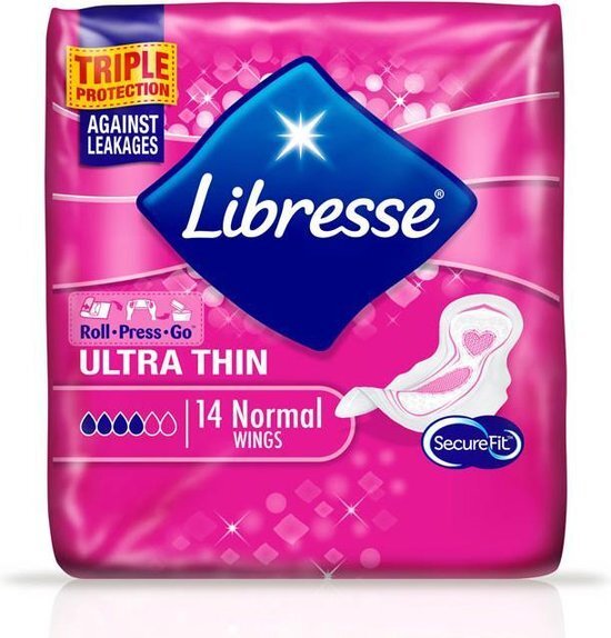 Libresse Ultra Normal Wing Maandverband Duo Pack 2 x 14 Stuks