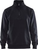 Merkloos Blaklader Sweatshirt Jersey 1/2 rits 3365-1048 - Zwart - XXXL