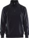 Merkloos Blaklader Sweatshirt Jersey 1/2 rits 3365-1048 - Zwart - XXXL