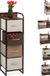 Merkloos Relaxdays Ladekast - 4 lades - stalen frame - 99,5 x 31 x 31,5 cm - slaapkamer - bruin