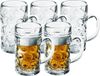 Santex 10x Bierpullen/bierglazen halve liter/50 cl/500 ml van onbreekbaar kunststof - 0,5 liter pullen - Bierfeest/Oktoberfest pul - Bierpul glazen