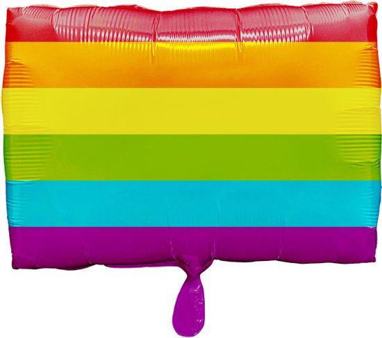Folieballon Regenboog Vlag - 5 stuks