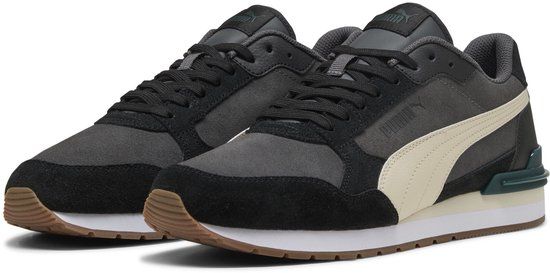 PUMA ST Runner v4 SD Unisex Sneakers - Dusky Gray-Alpine Snow-PUMA Black