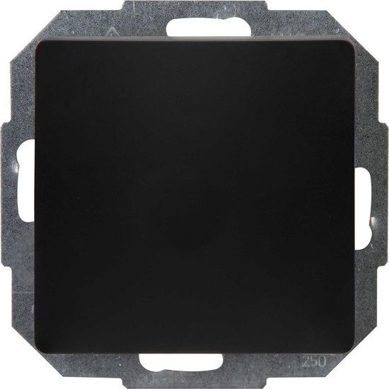 Kopp Wisselschakelaar - 1-voudig - Mat zwart - Thermoplast - 230V