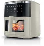 Bosch MAF671C0 Airfryer XXL - Serie 6 - 7,2L - Shake alarm - Kijkvenster - Warmhoudfunctie - 7 programma's - Tot 5 personen - Dark Cream