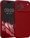kwmobile telefoonhoesje geschikt voor Apple iPhone 18 Pro Max / iPhone 17 Pro Max - TPU backcover met siliconen coating - Smartphone case in rabarber rood