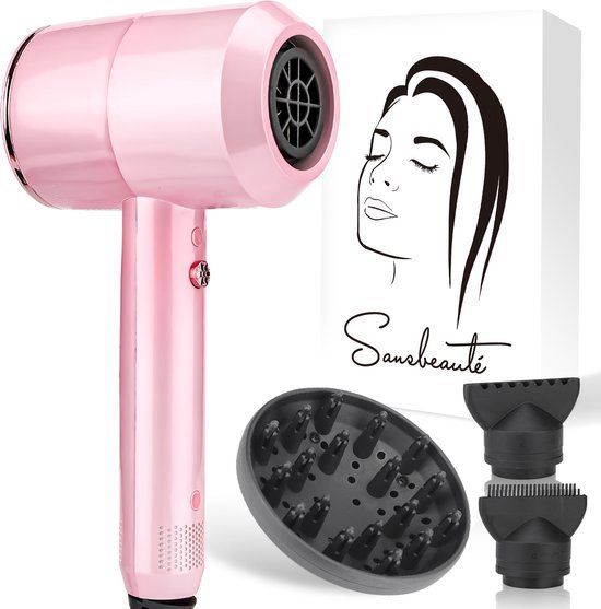 Sansbeauté® Föhn LuminAir | Pink - 2000W - Hair Dryer with Diffuser