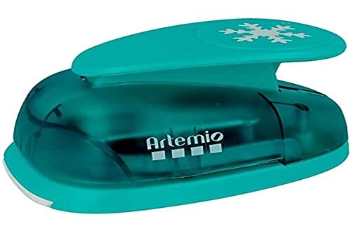 Artemio VIHCP707 Jumbo perforator met hendel, 7,6 cm, sneeuwvlok, kunststof, meerkleurig, 14 x 9 x 23 cm