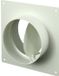Europlast Ronde kunststof muurplaat met terugslagklep diameter: 100mm AFV100