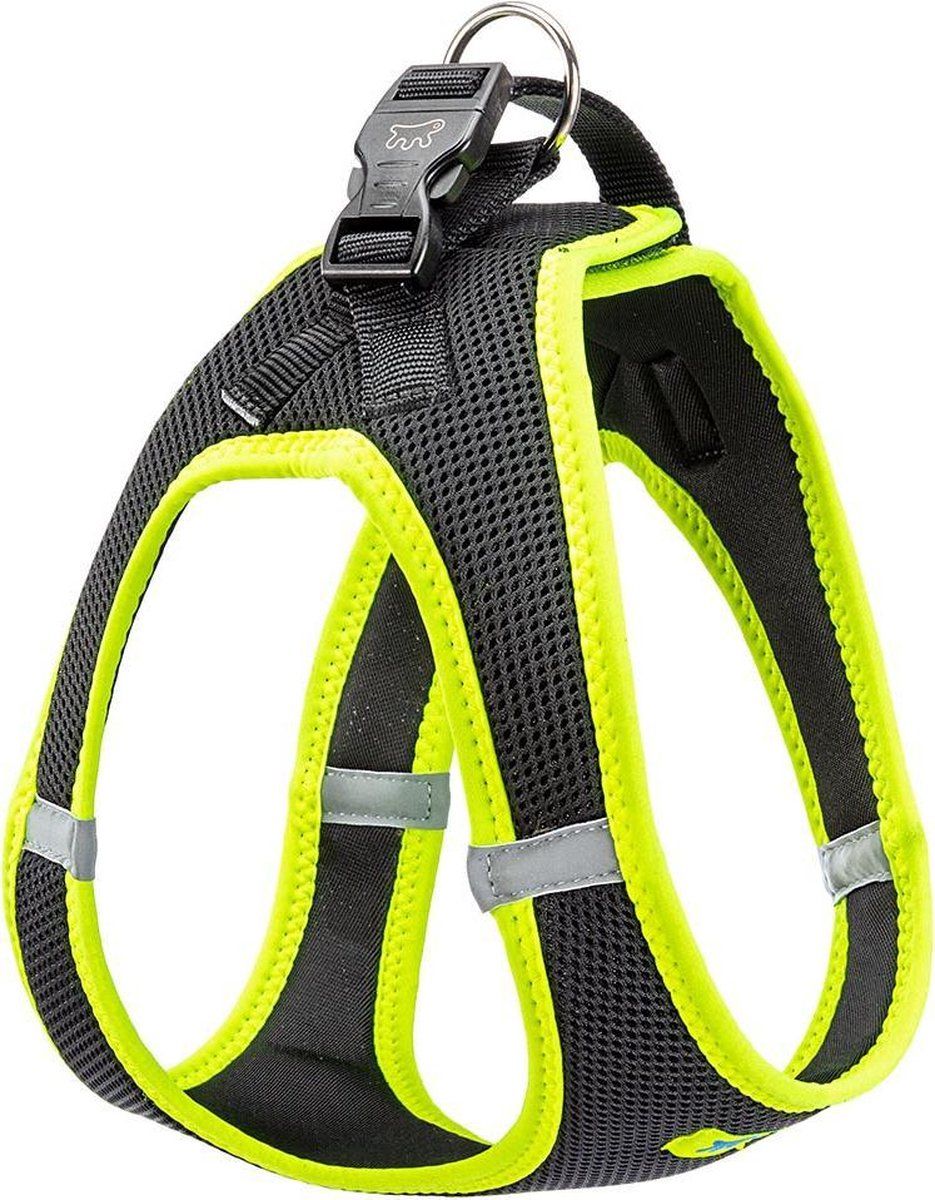 Ferplast Hondentuigje Kaori Polyester Zwart/geel 54-60 Cm