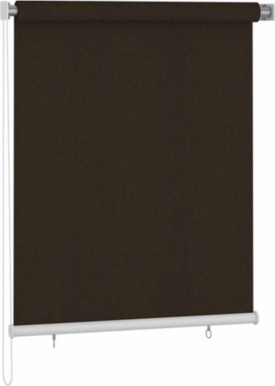 vidaXL Rolgordijn voor buiten 120x140 cm bruin
