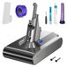 Dyson Batterie pour V8 Absolute Animal Animal Pro Animal Exclusive Motorhead Motorhead Fluffy Carbon Fiber SV10 21.6V 5000mAh