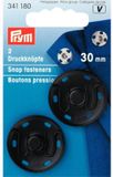 Prym Aannaaidrukknopen 30 mm zwart