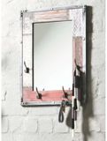 Haku Wandspiegel | 55 x 8 x 75 cm | Bruin | Hout | Rechthoek | Vintage-design