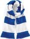 Beechfield Winter sjaal met brede strepen - blauw/wit - volwassenen - Acryl