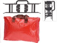 Merkloos Verlichting opbergtas - voor oprollen/opruimen kerstverlichting - rood - 44 x 15x 30 cm