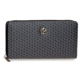 Pepe Jeans Megan Portemonnee met kaartenvak, zwart, 19,5 x 10 x 2 cm