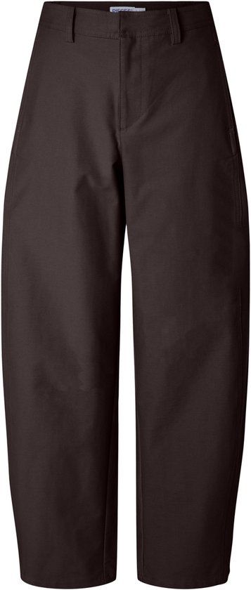 Pieces Broek Pcrikke Hw Barrel Pants Jrs Noos Bc 17169084 Hot Fudge Dames Maat - L