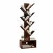 Merkloos Relaxdays Boekenkast - bruin - 38x113x20 cm - met planken