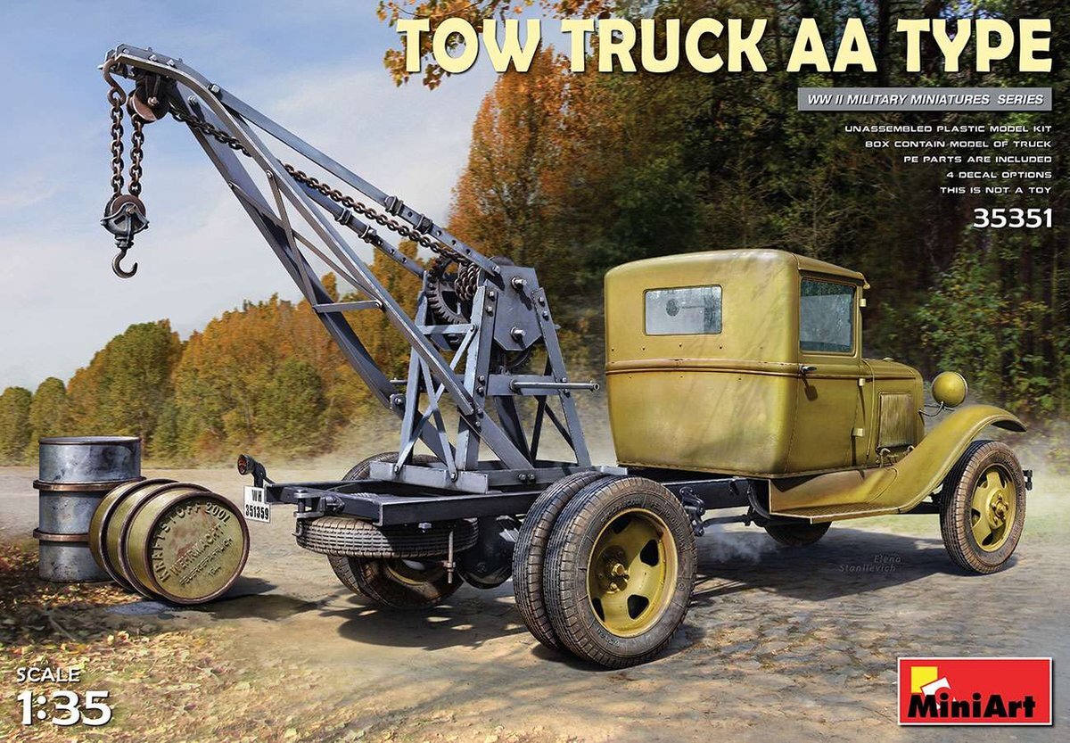 MiniArt 1:35 35351 Tow Truck AA Type Plastic kit