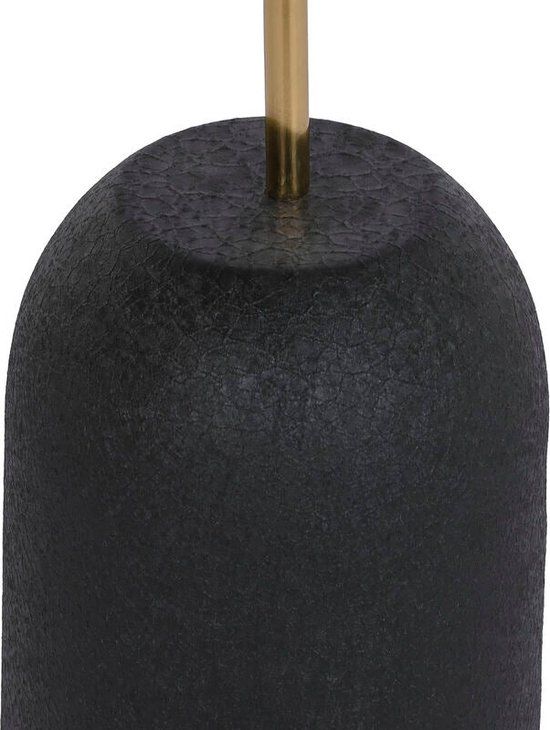 DKD Home Decor Bijzettafel Zwart Gouden Ijzer 30 x 30 x 68 cm