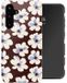 Selencia Hoesje - Geschikt voor Samsung Galaxy S25 FE - Backcover - Choco Flower Pop