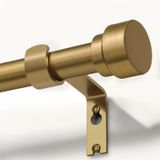 Solidchoice - Tringle à rideaux extensible 80-218 cm bronze pour montage mural