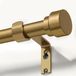 Solidchoice - Tringle à rideaux extensible 80-218 cm bronze pour montage mural