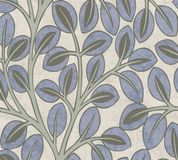 A.S. Création Vliesbehang Bladeren Retro Blauw Grijs Groen Nordic Feeling