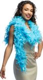 Boland Verenboa 50 g turquoise Blauw - Volwassenen - Unisex - Showgirl - Glitter and Glamour