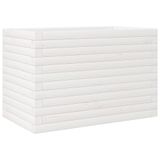 VidaXL Plantenbak 70x40x45,5 cm massief grenenhout wit