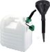 EDA Brandstof jerrycan - wit - kunststof - 20 liters - incl. vul trechter