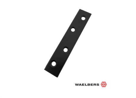 Waelbers Verbindingsplaat 200mm Zwart TXT p/4st KVP - 20 Stuk(s) - 2448KVP.24